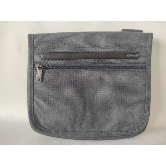 TUMI Alpha Small Flap Crossbody Grey Shoulder Bag Pouch 22105DH 10.5"×12.2"x1.7" - Picture 16 of 16